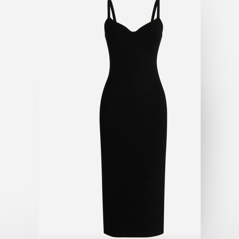 J. Crew Ribbed Sweater Midi V-neck Dress